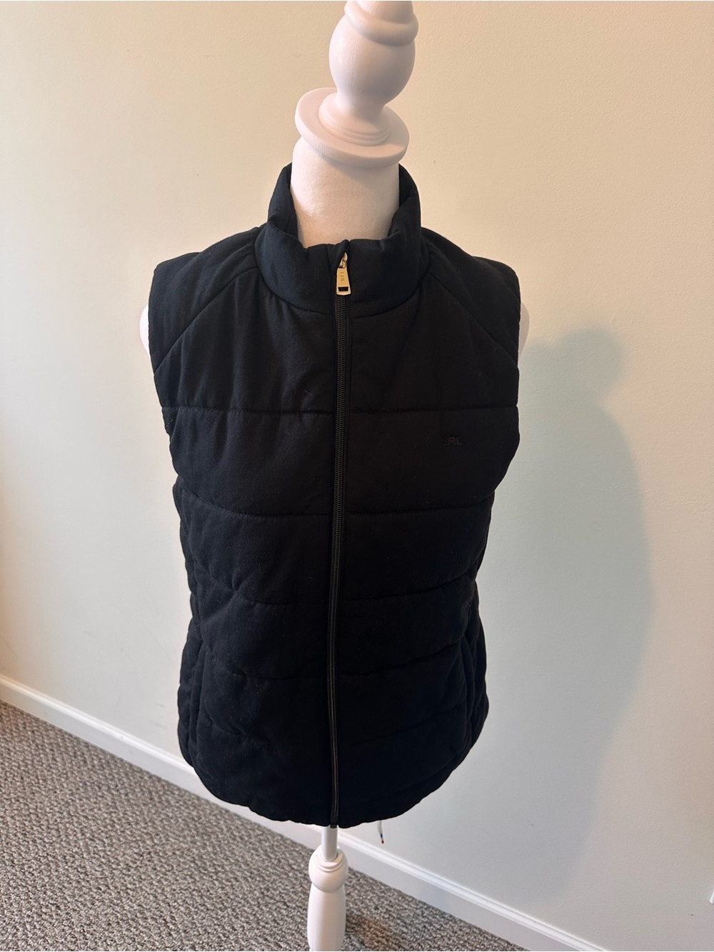 Lauren Ralph Lauren Women's Quilted Black Vest Size Medium